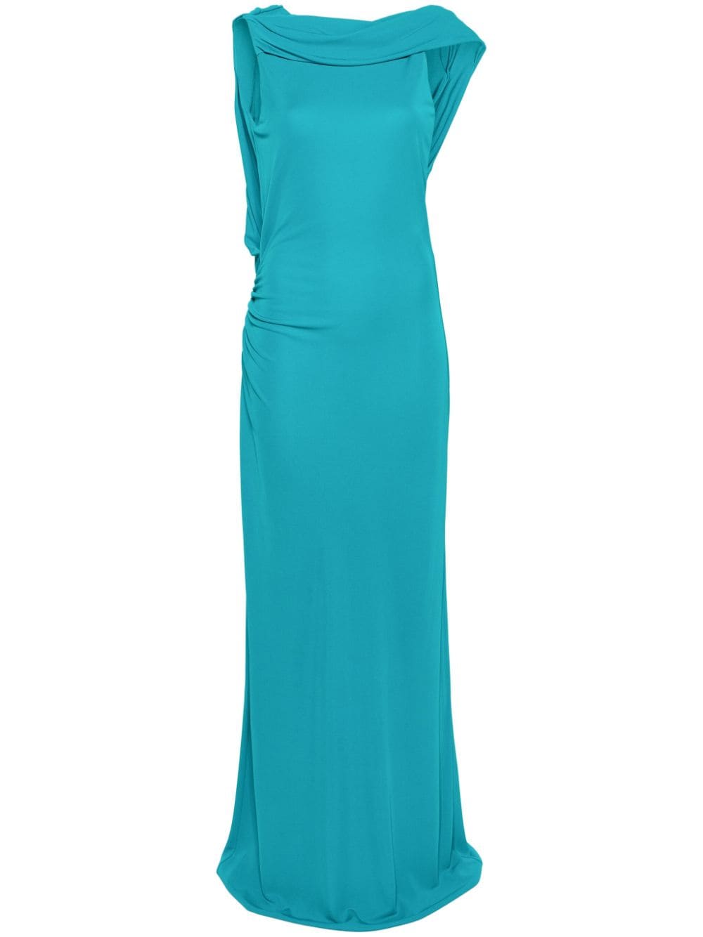 ワンピース A FERRETTI TEAL GREEN SILK DRESS Aeffe_2Farticle_imgs_2FAEF251M